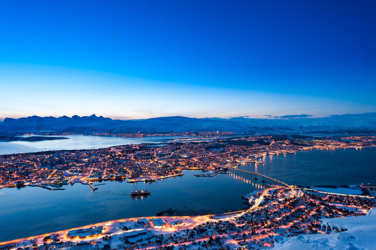 Tromsø at blue hour